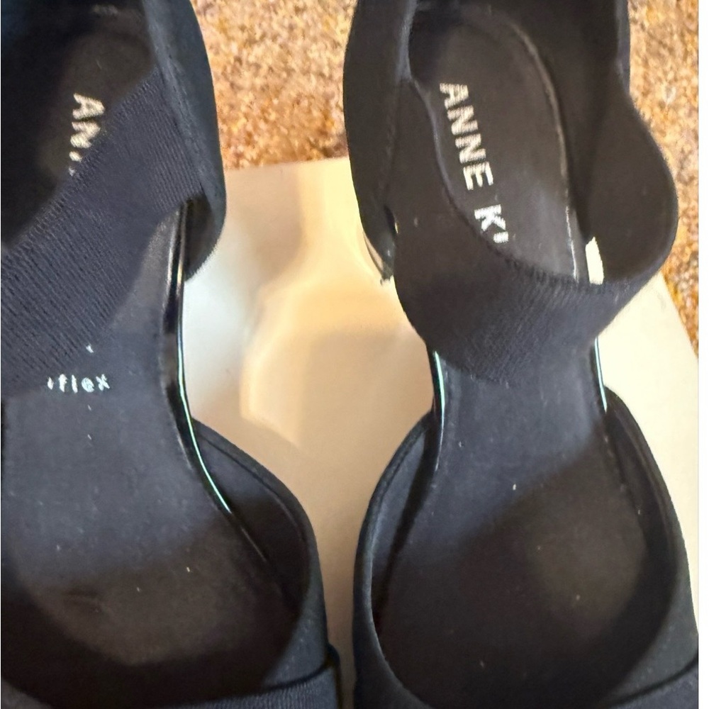 Anne Klein iFlex Akcallan Black Block Heel Pumps Women's Size 9M - Picture 7 of 10